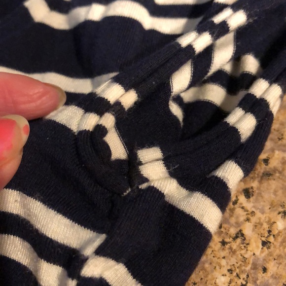 Max Studio Blue and Off White or Cream Dress Small - Picture 6 of 17